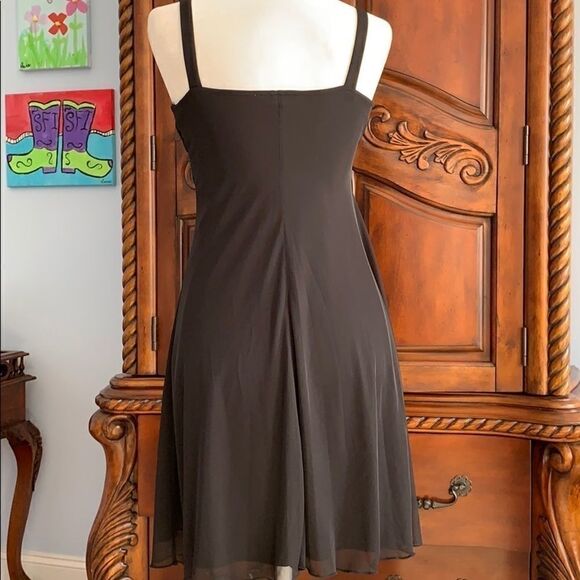 City Triangles strappy black dress- juniors size L - Picture 3 of 7